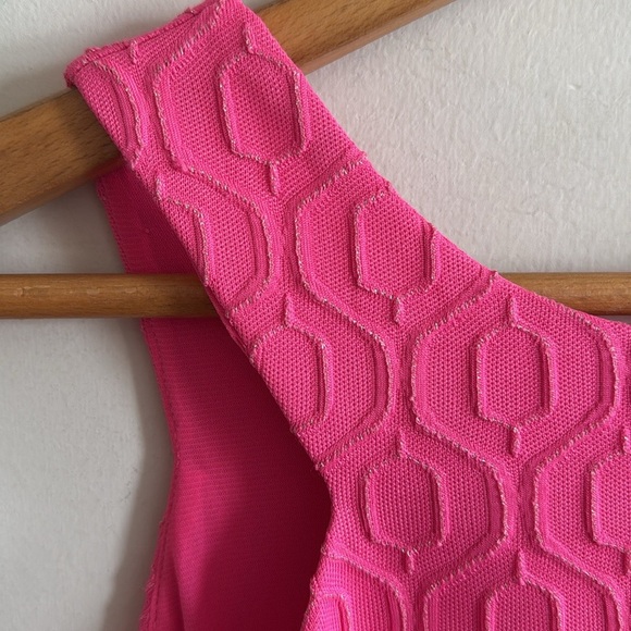 Lilly Pulitzer metallic print Pink Shift Dress Sleeveless size XS - Picture 5 of 9